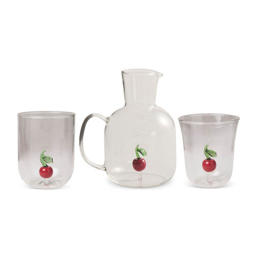 Kip&Co Cherry On Top Carafe & Glass